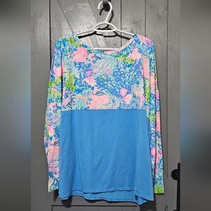 Lilly Pulitzer Finn Top in Multi Fished My Wish